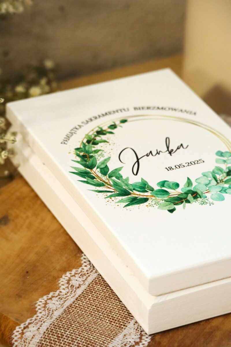 Pudełko na banknoty z okazji bierzmowania