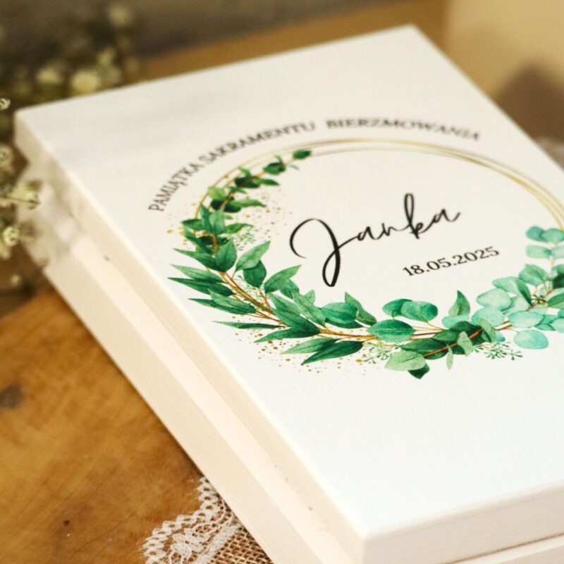 Pudełko na banknoty z okazji bierzmowania