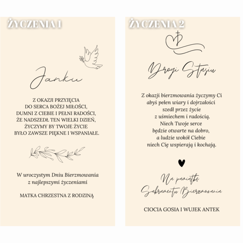 Pudełko na banknoty z okazji bierzmowania