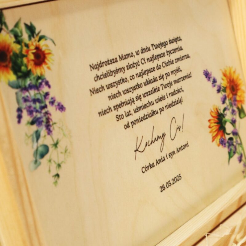 Szkatułka z winietkami dla Mamy