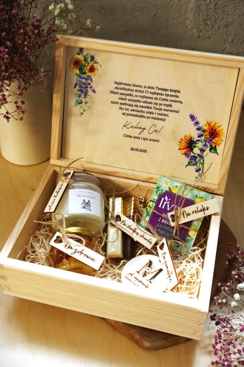 Szkatułka z winietkami dla Mamy