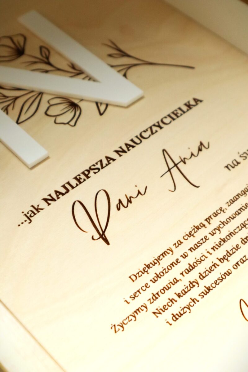 Ramka dla najlepszego nauczyciela na zakończenie roku