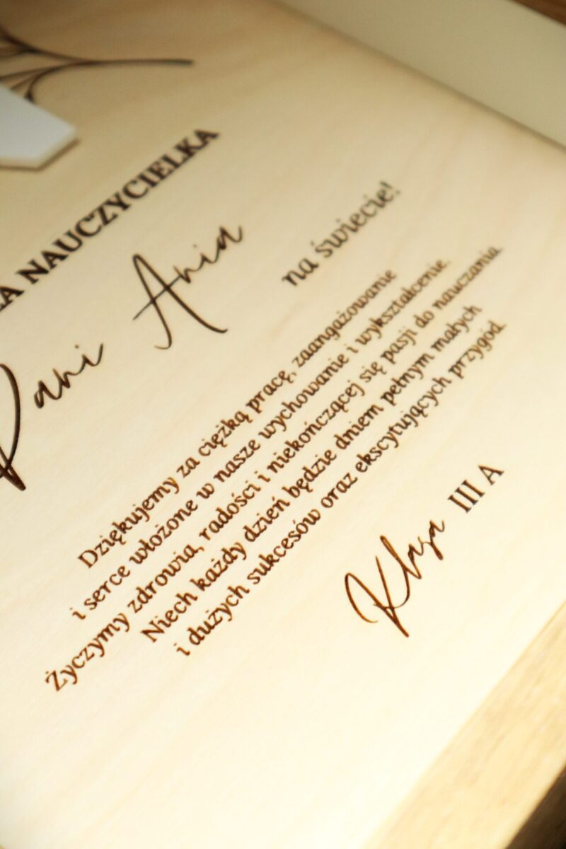 Ramka dla najlepszego nauczyciela na zakończenie roku