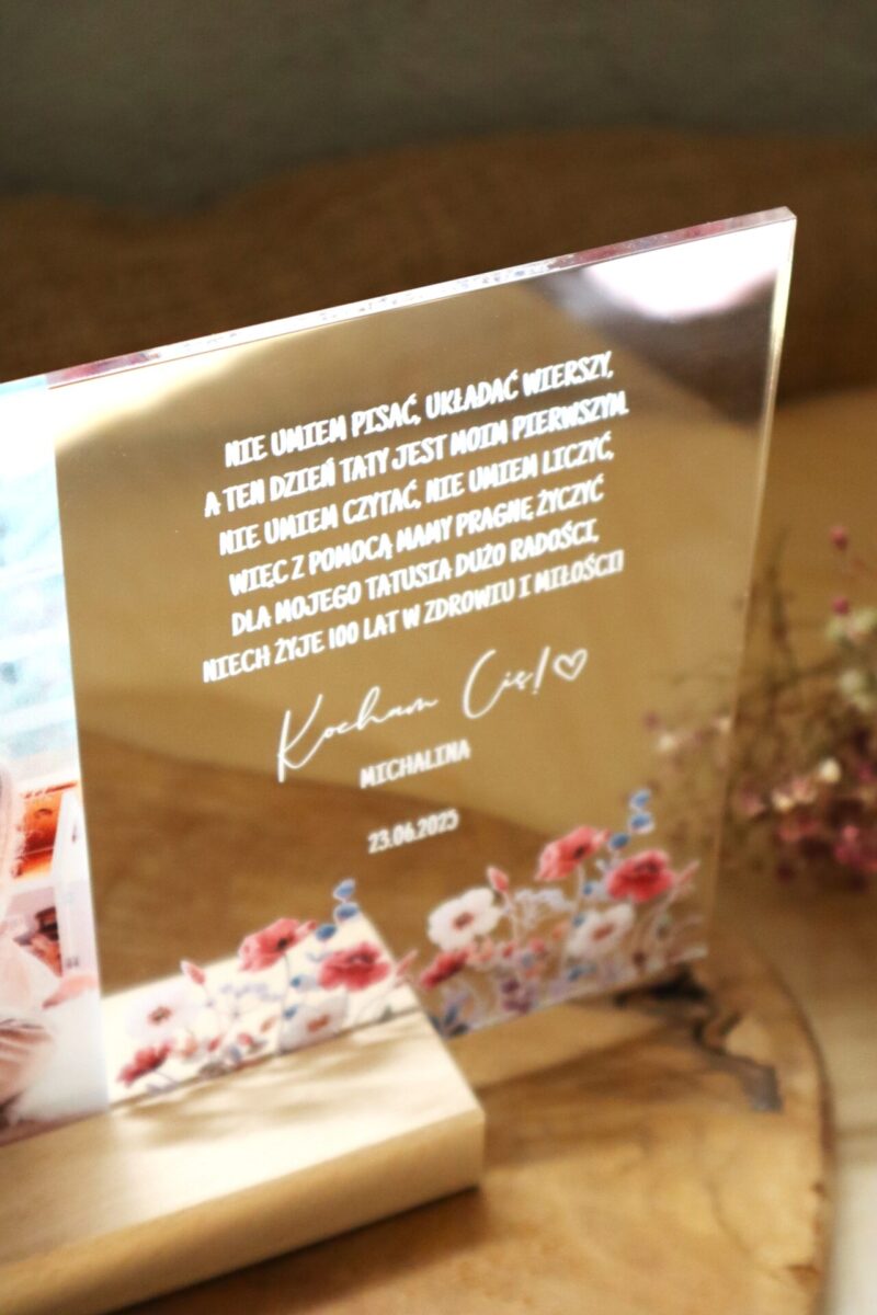 Ramka ze zdjęciem UV dla Taty