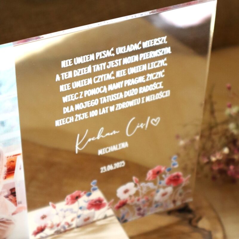 Ramka ze zdjęciem UV dla Taty