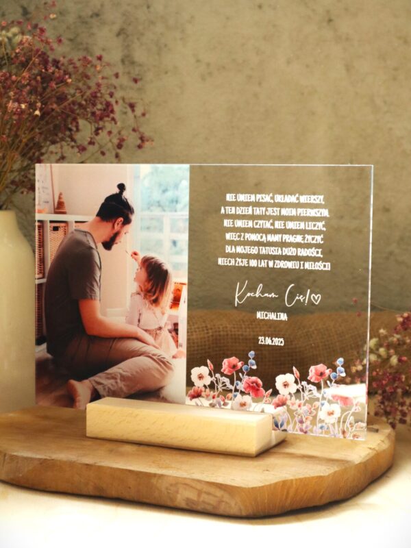 Ramka ze zdjęciem UV dla Taty