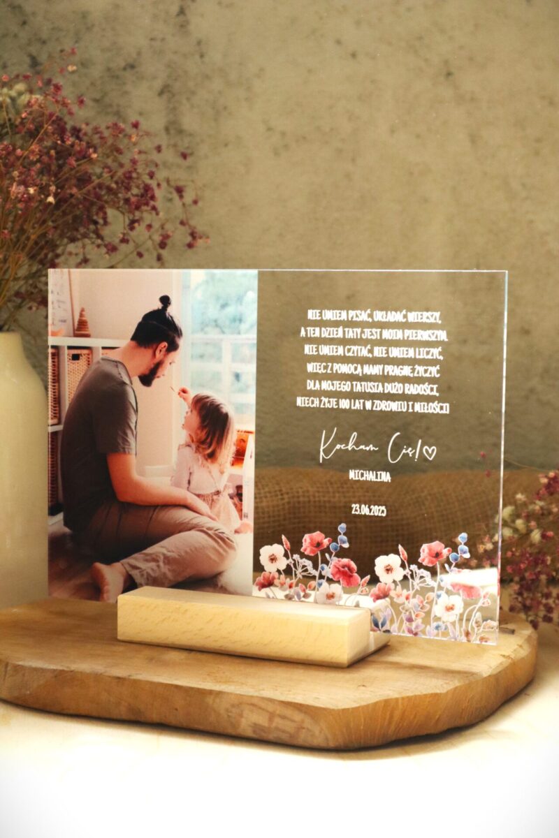 Ramka ze zdjęciem UV dla Taty