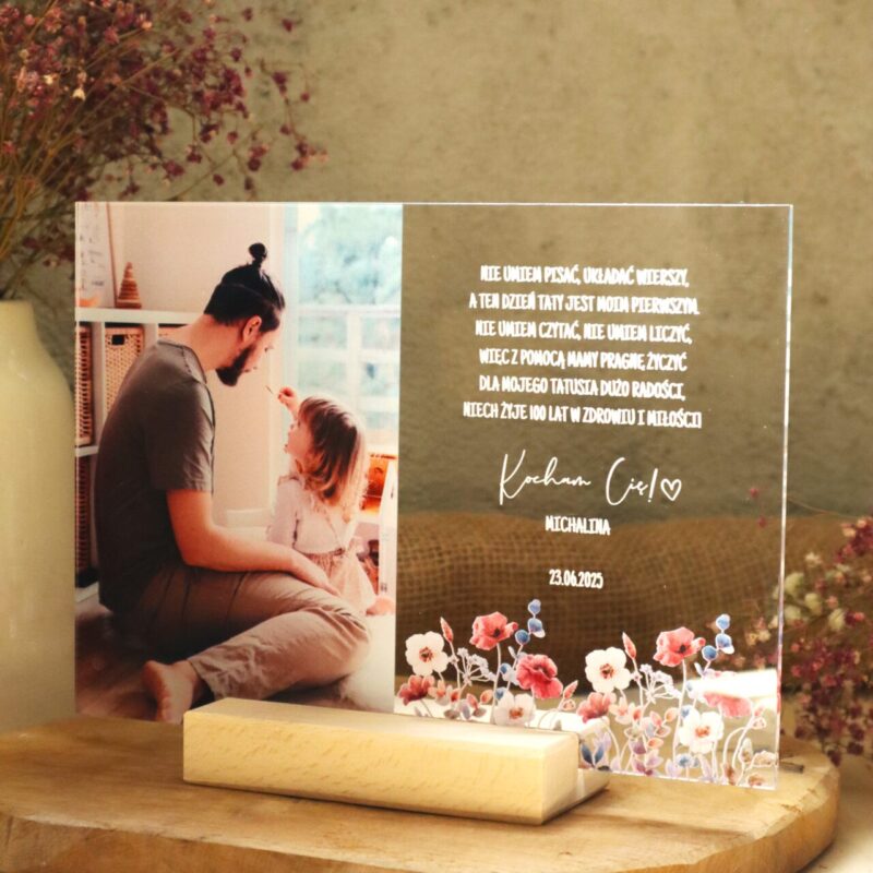 Ramka ze zdjęciem UV dla Taty