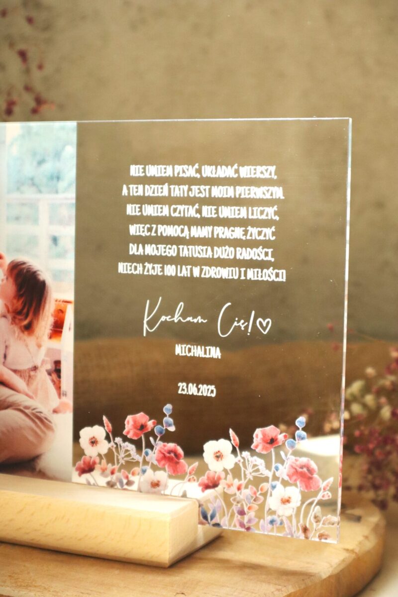 Ramka ze zdjęciem UV dla Taty