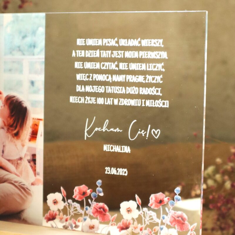 Ramka ze zdjęciem UV dla Taty