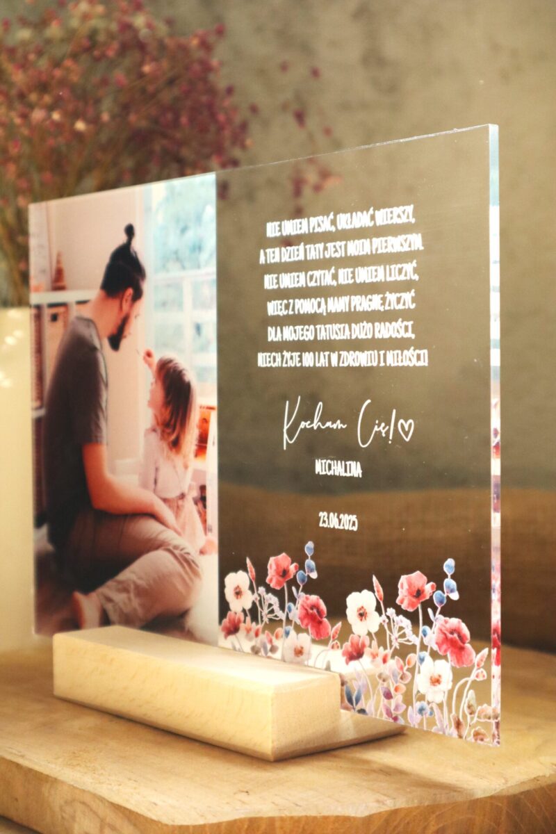 Ramka ze zdjęciem UV dla Taty