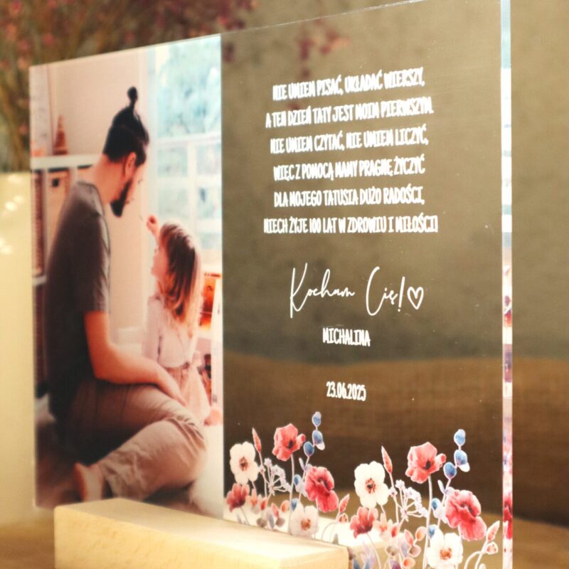 Ramka ze zdjęciem UV dla Taty