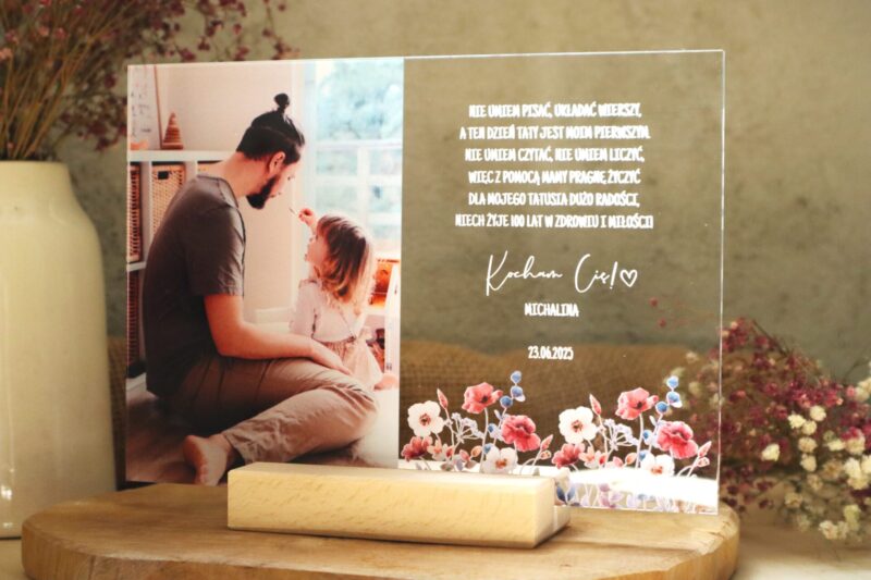 Ramka ze zdjęciem UV dla Taty