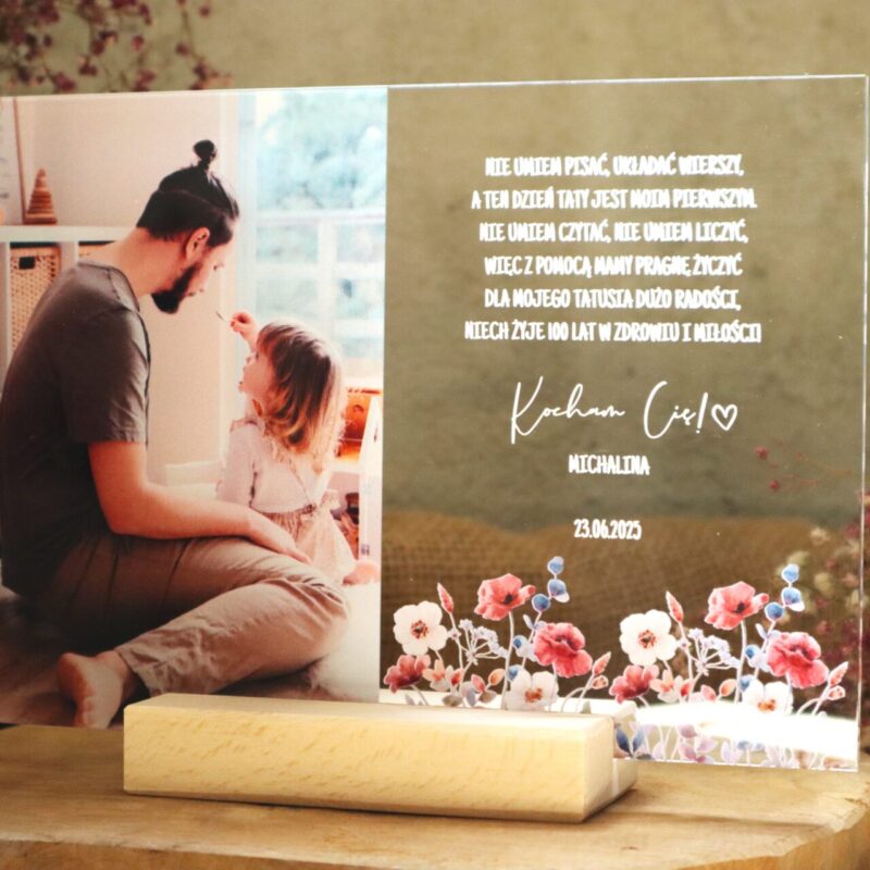 Ramka ze zdjęciem UV dla Taty