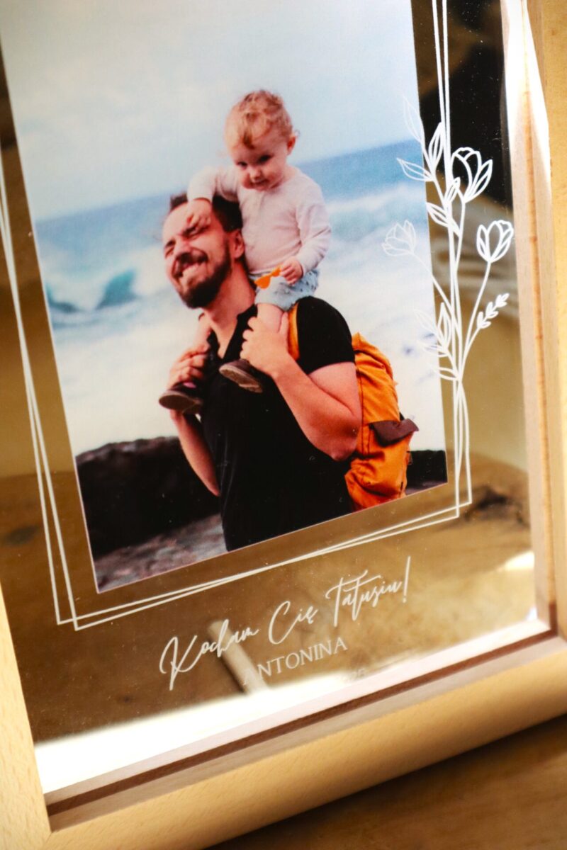 Ramka LED ze zdjęciem dla Taty