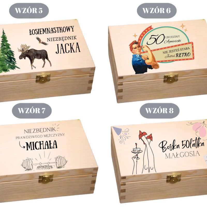 Pudełko urodzinowe z przegródkami