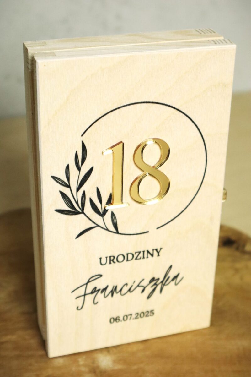 Pudełko urodzinowe na banknoty