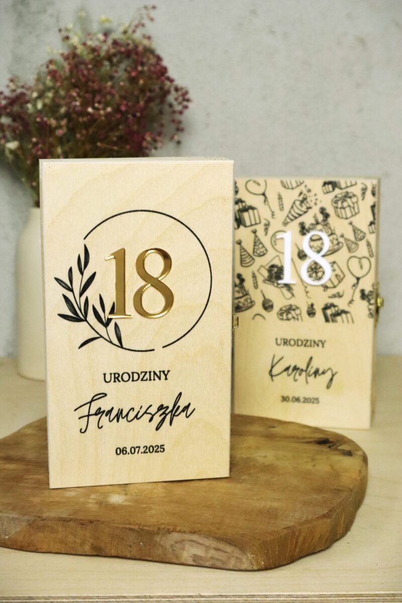 Pudełko urodzinowe na banknoty