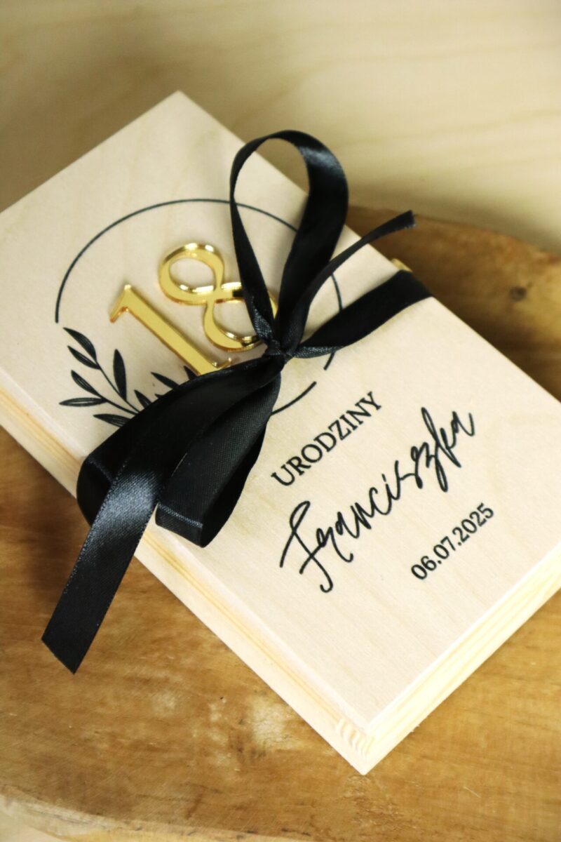 Pudełko urodzinowe na banknoty