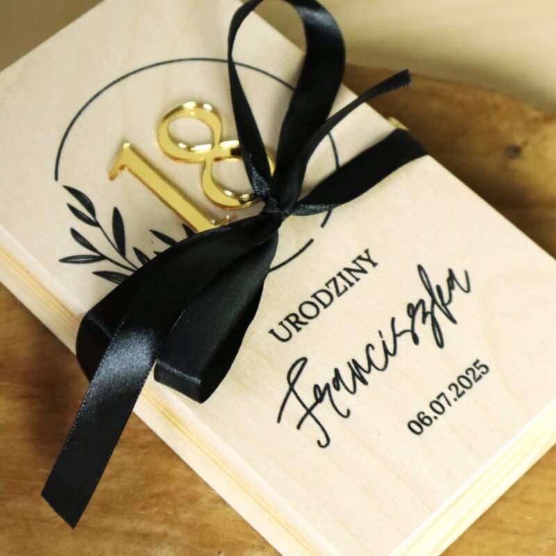 Pudełko urodzinowe na banknoty