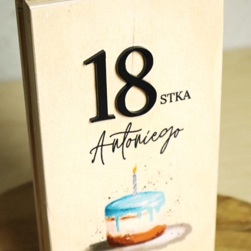 Pudełko urodzinowe na banknoty KOLOR