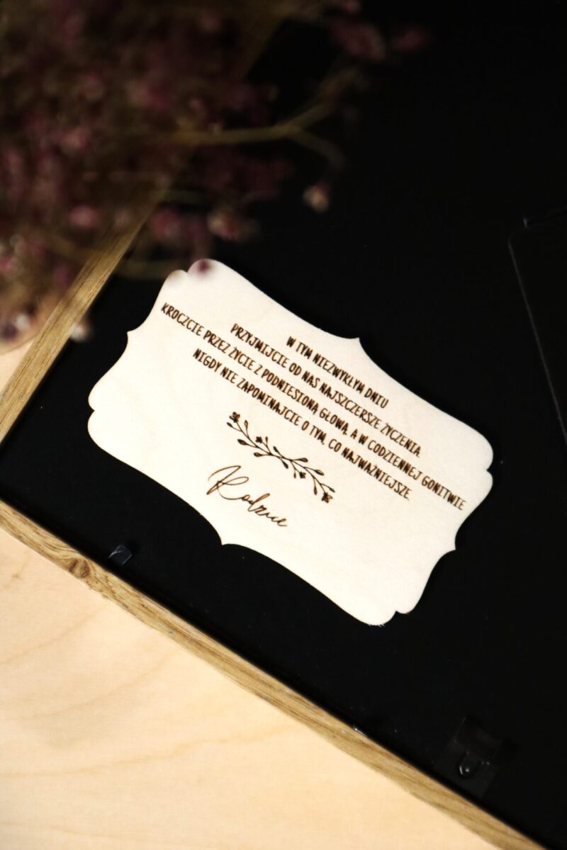 Ramka ślubna na banknoty Mapa Świata