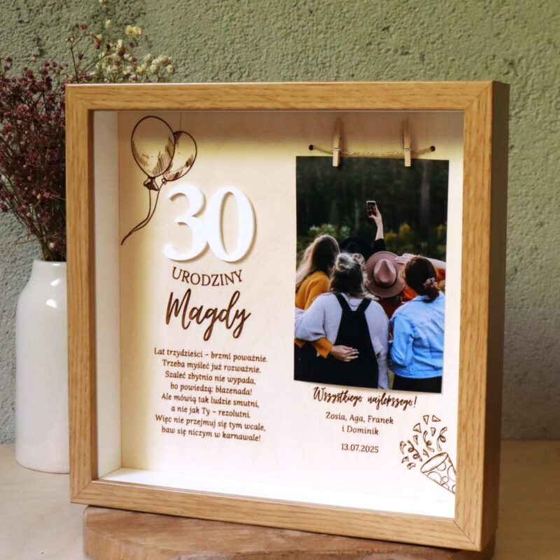 Ramka urodzinowa ze zdjęciem