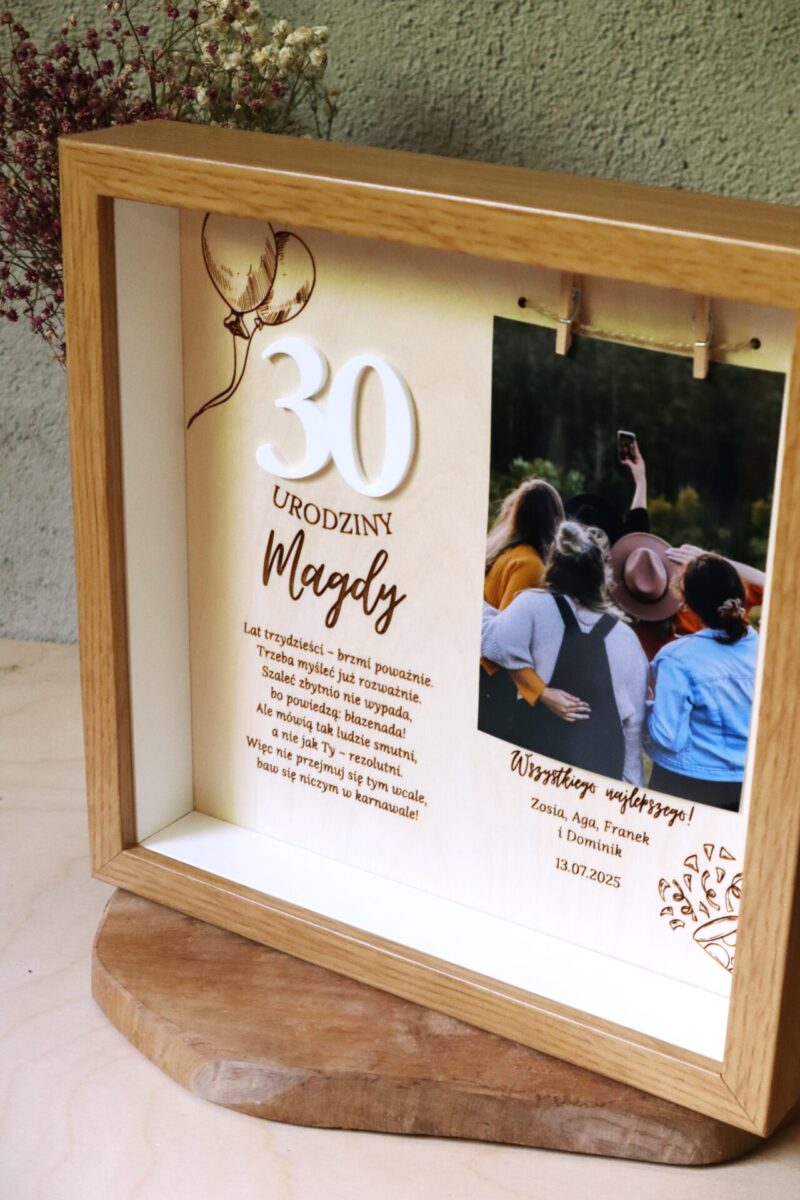 Ramka urodzinowa ze zdjęciem