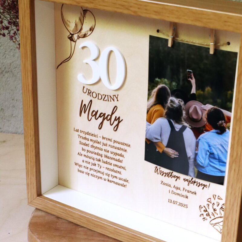 Ramka urodzinowa ze zdjęciem