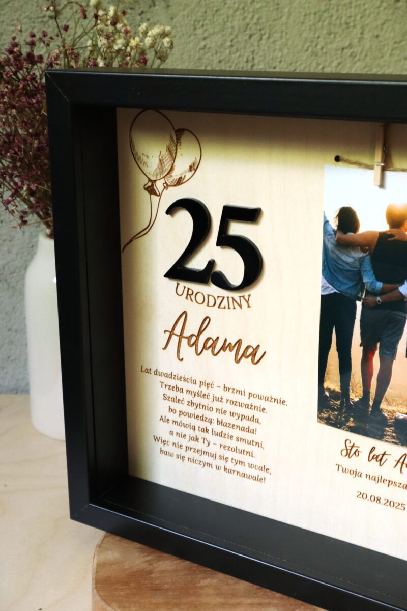 Ramka urodzinowa ze zdjęciem