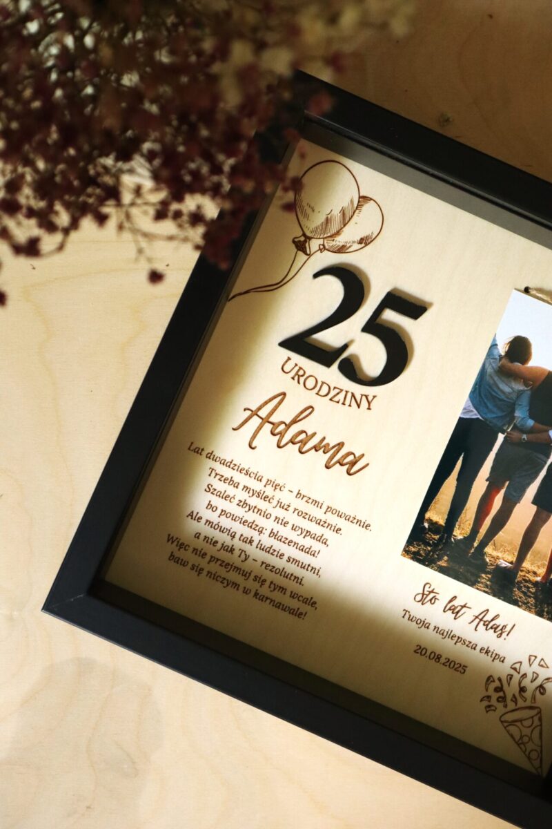 Ramka urodzinowa ze zdjęciem