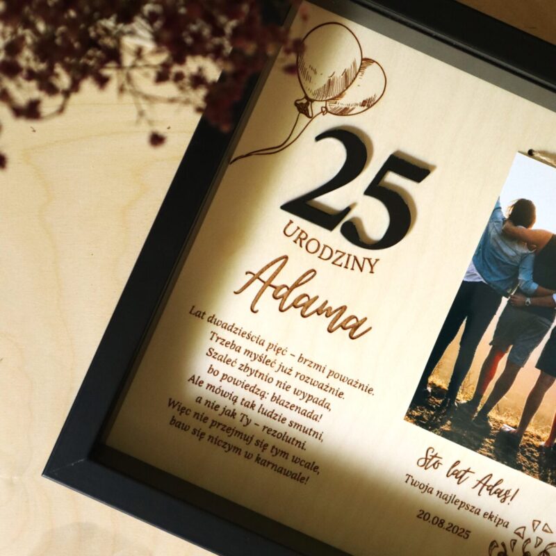 Ramka urodzinowa ze zdjęciem