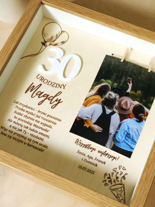 Ramka urodzinowa ze zdjęciem