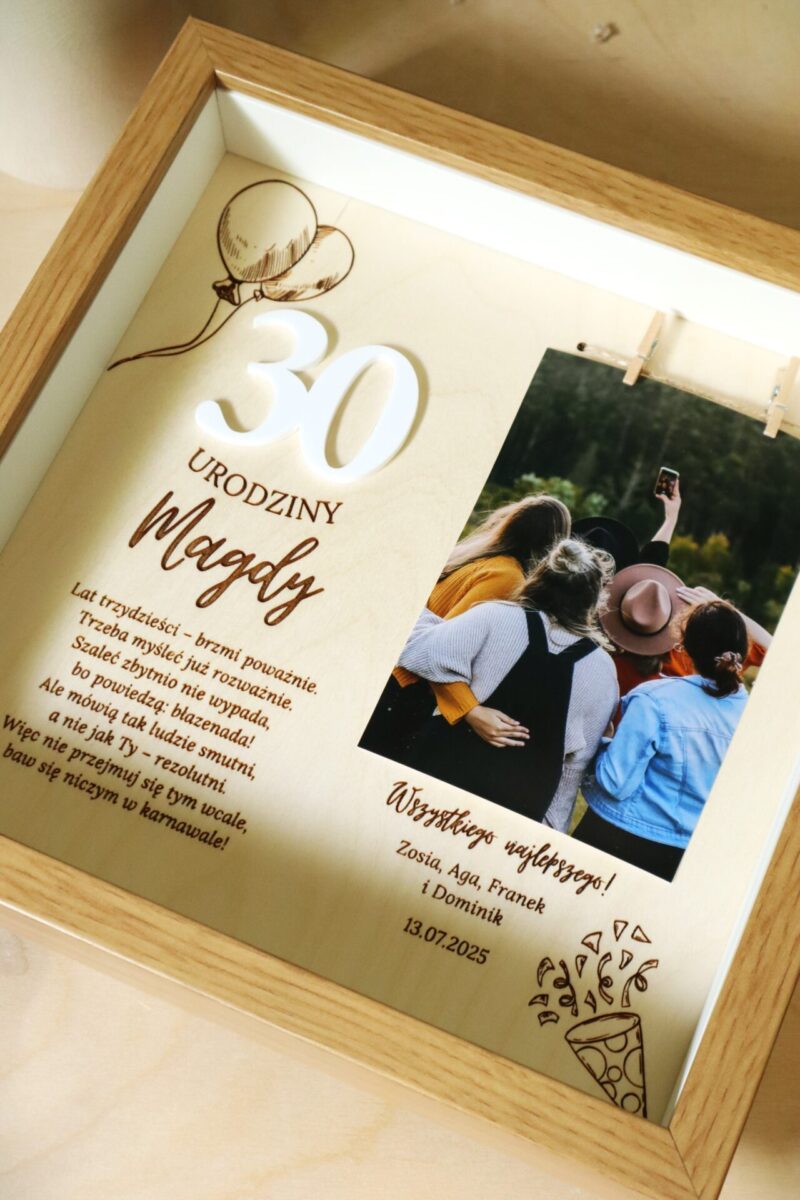 Ramka urodzinowa ze zdjęciem