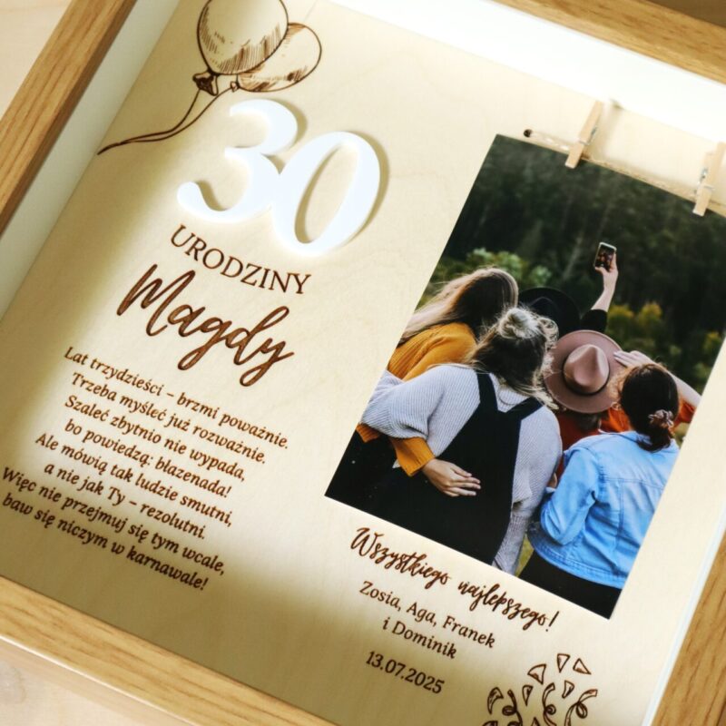 Ramka urodzinowa ze zdjęciem