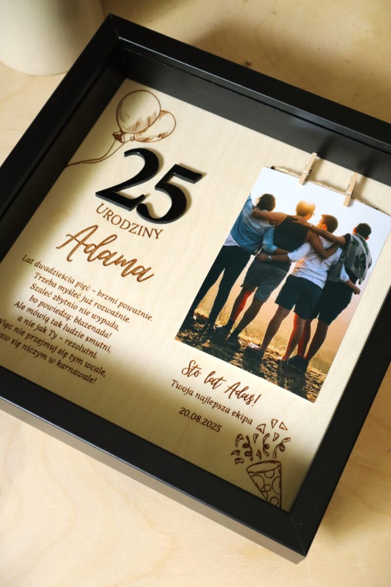 Ramka urodzinowa ze zdjęciem