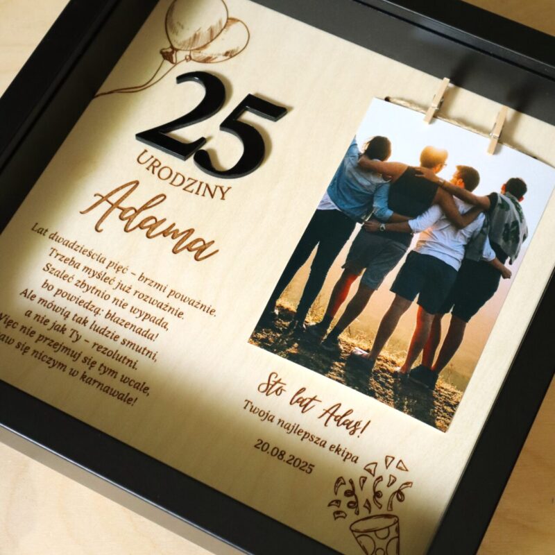 Ramka urodzinowa ze zdjęciem