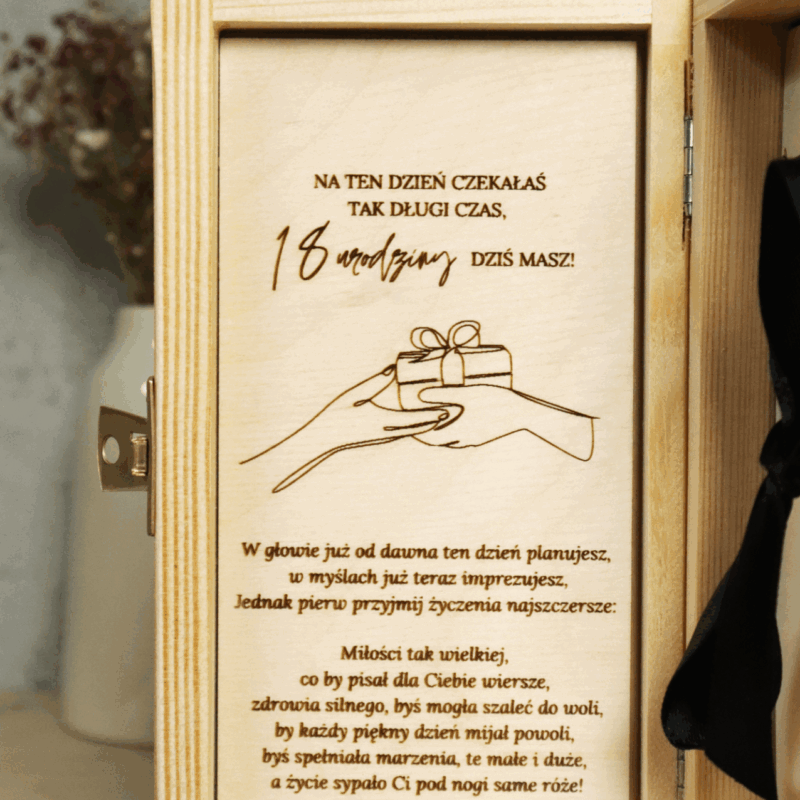 Pudełko urodzinowe na banknoty KOLOR