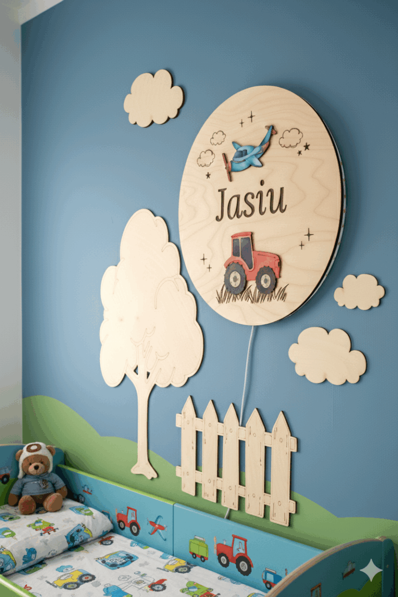 Lampka z imieniem Pojazdy