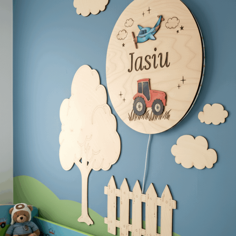 Lampka z imieniem Pojazdy