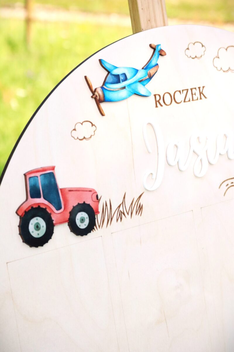 Półokrągła tablica roczkowa Pojazdy