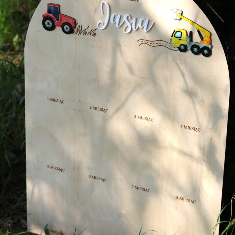 Półokrągła tablica roczkowa Pojazdy