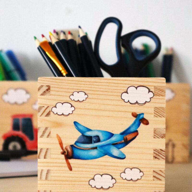 Zestaw organizerów na biurko z imieniem Pojazdy