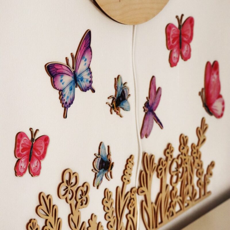 Lampka z imieniem Motylki