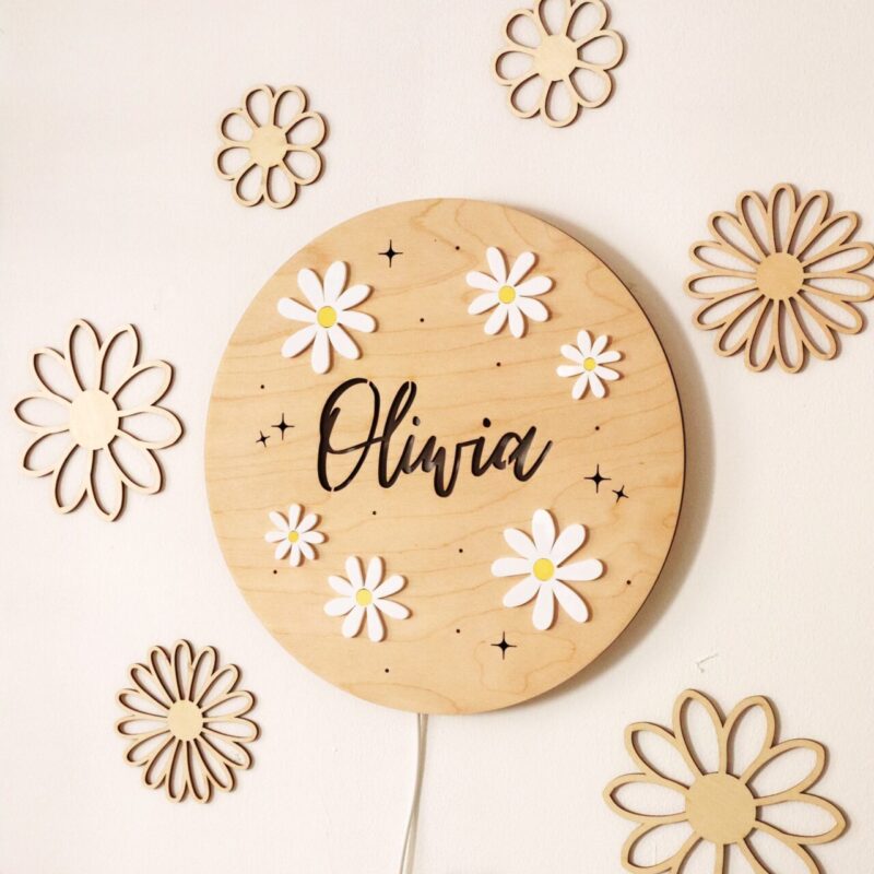 Lampka z imieniem Stokrotki