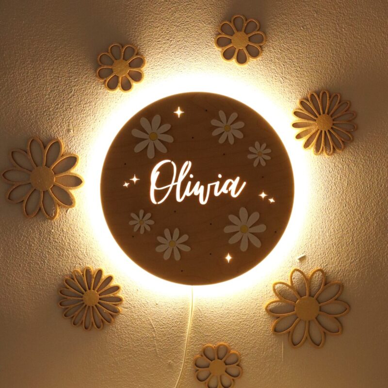 Lampka z imieniem Stokrotki