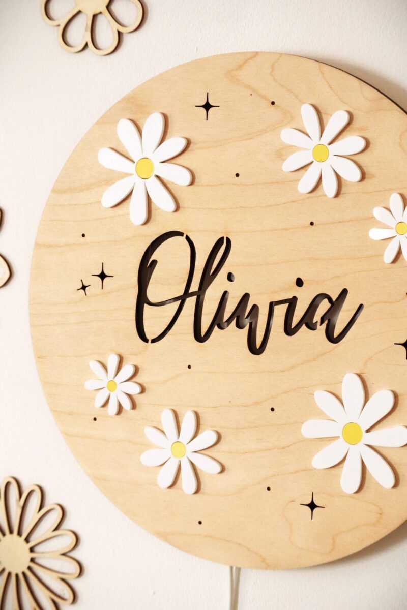 Lampka z imieniem Stokrotki