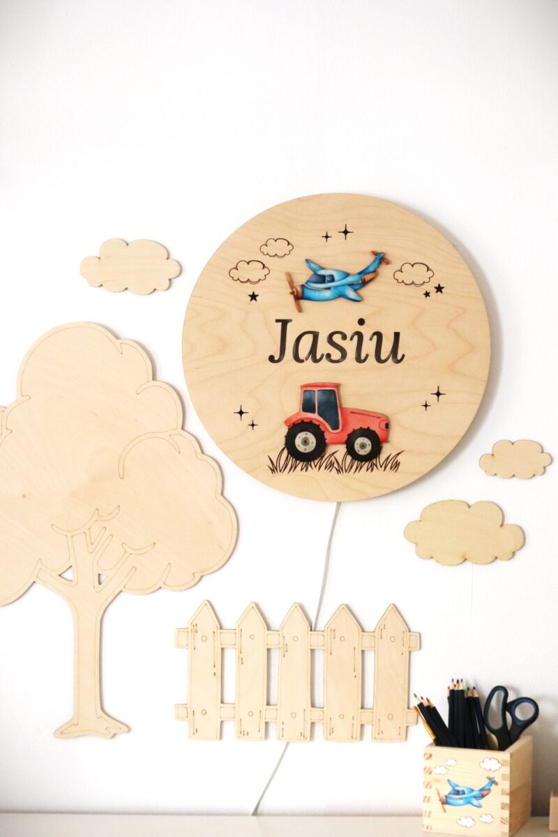 Lampka z imieniem Pojazdy