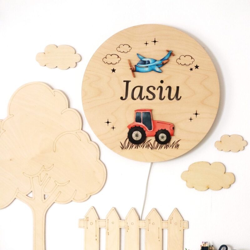 Lampka z imieniem Pojazdy