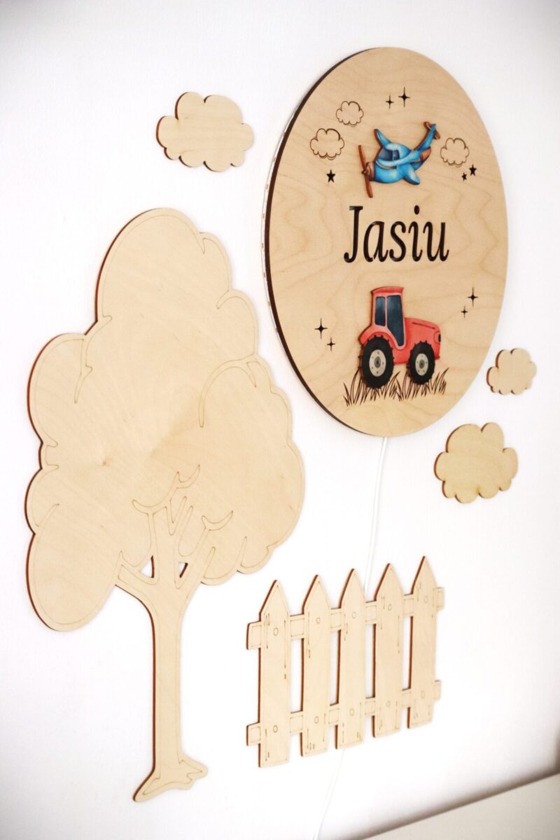 Lampka z imieniem Pojazdy